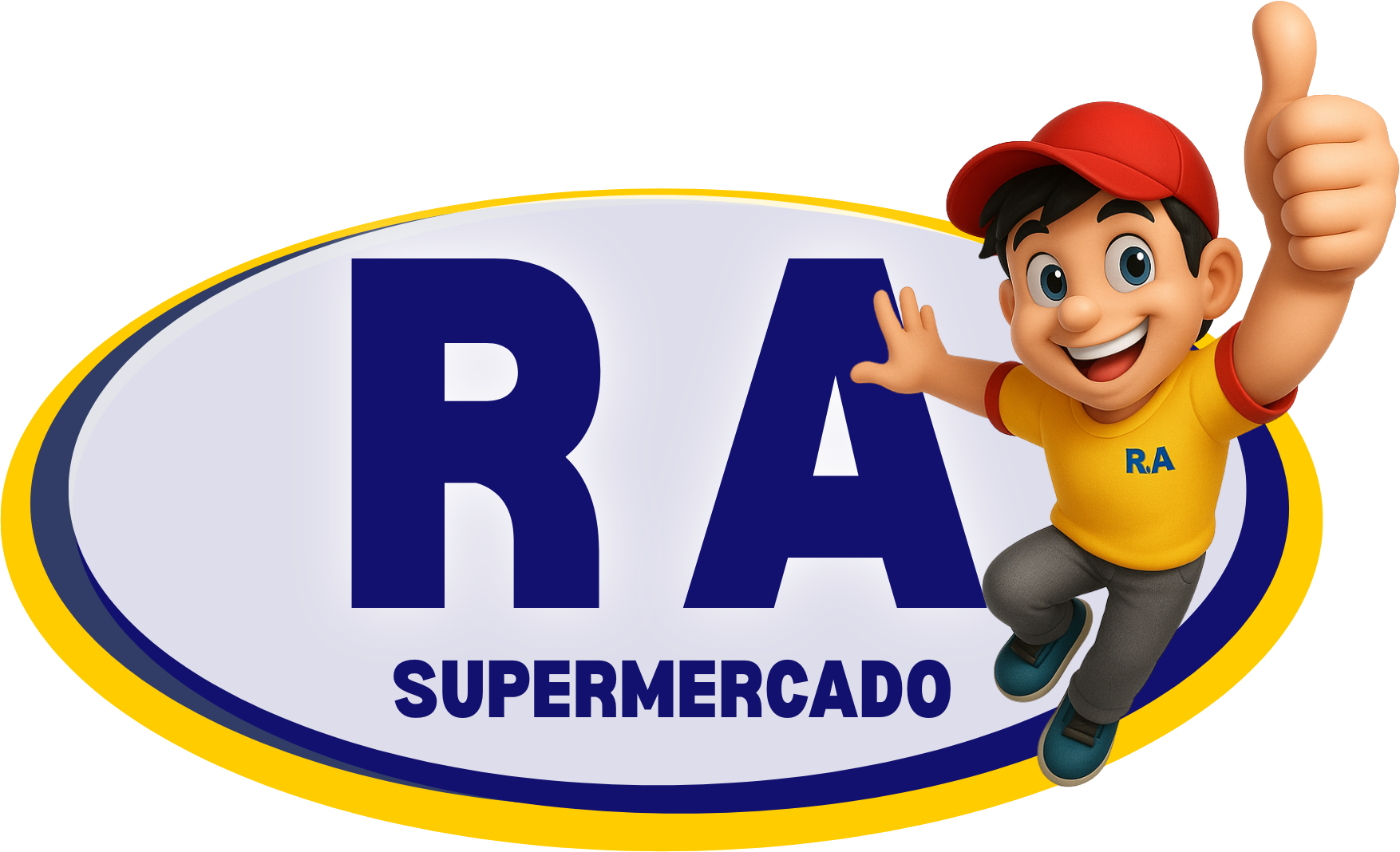Logo oficial do RA Supermercado